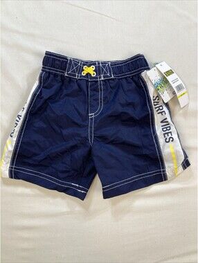 iXtreme Boys Size 24M UV Protection Navy Surf Vibes Swim Shorts Trunks NWT